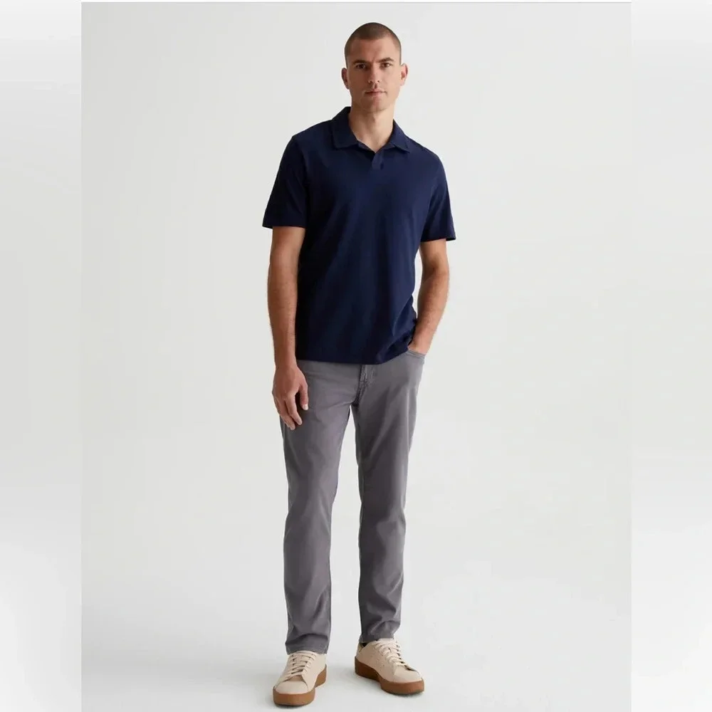 AG Adriano Goldschmied Tellis SUD Sueded Modern Slim Folkestone Gray Jeans 31x34 - Picture 1 of 7